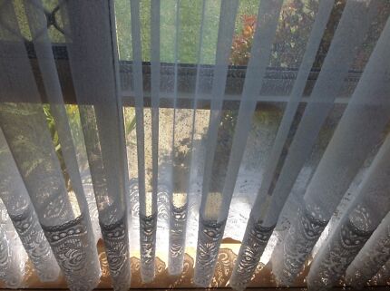 Curtains Ideas 220 drop curtains : 2 X brown sheer curtains - 2.30m drop | Curtains & Blinds ...
