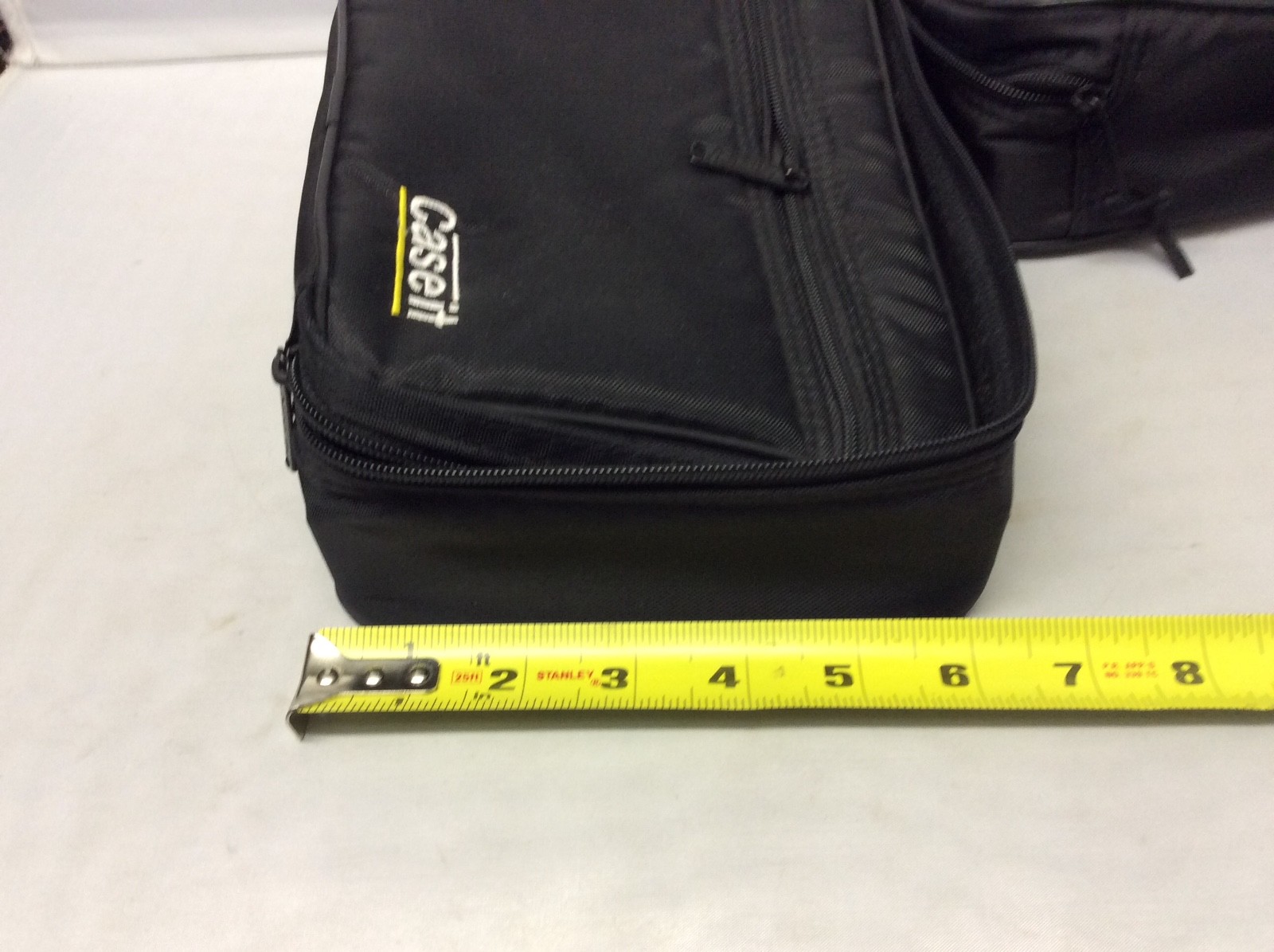 Lot of 2 CASE-IT Zippered Black Storage CASES  For CASSETTE TAPES, HOLDS 16-24
