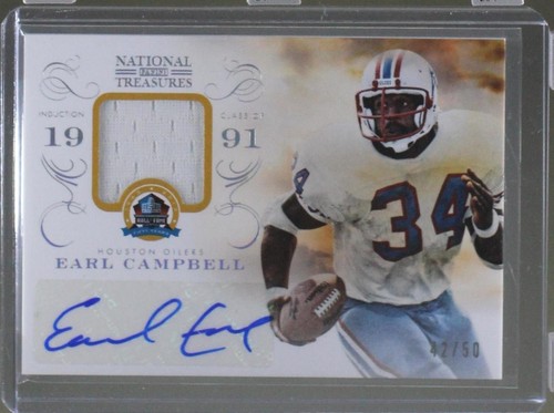 2013 Panini National Treasures Earl Campbell #15