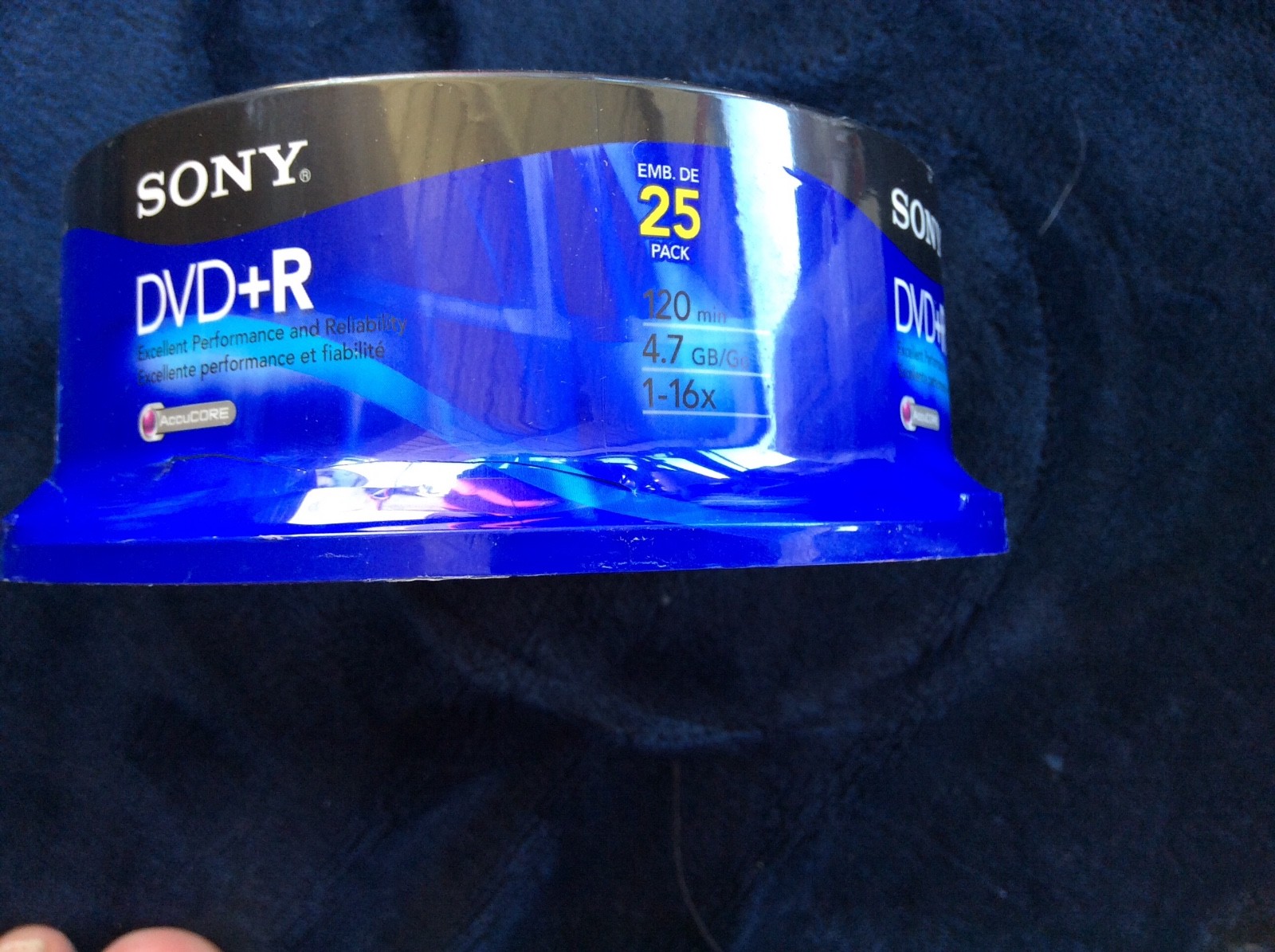 SONY DVD-R 4.7GB 120min Recordable DVD Disc Spindle Pack 25