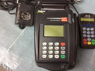 GUC! ECLIPSE QUARTET WK3706 TELECHECK & CREDIT CARD TERMINAL W/ PIN PAD