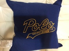  Polo  Ralph Lauren 20x20  Pennant Blue Throw Pillow NWT 