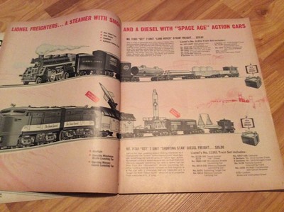 1963 LIONEL O HO Trains HO motor racing catalog