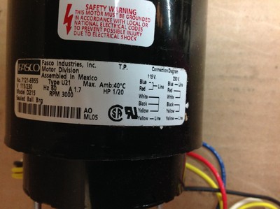 Fasco D215 Motor 3.3