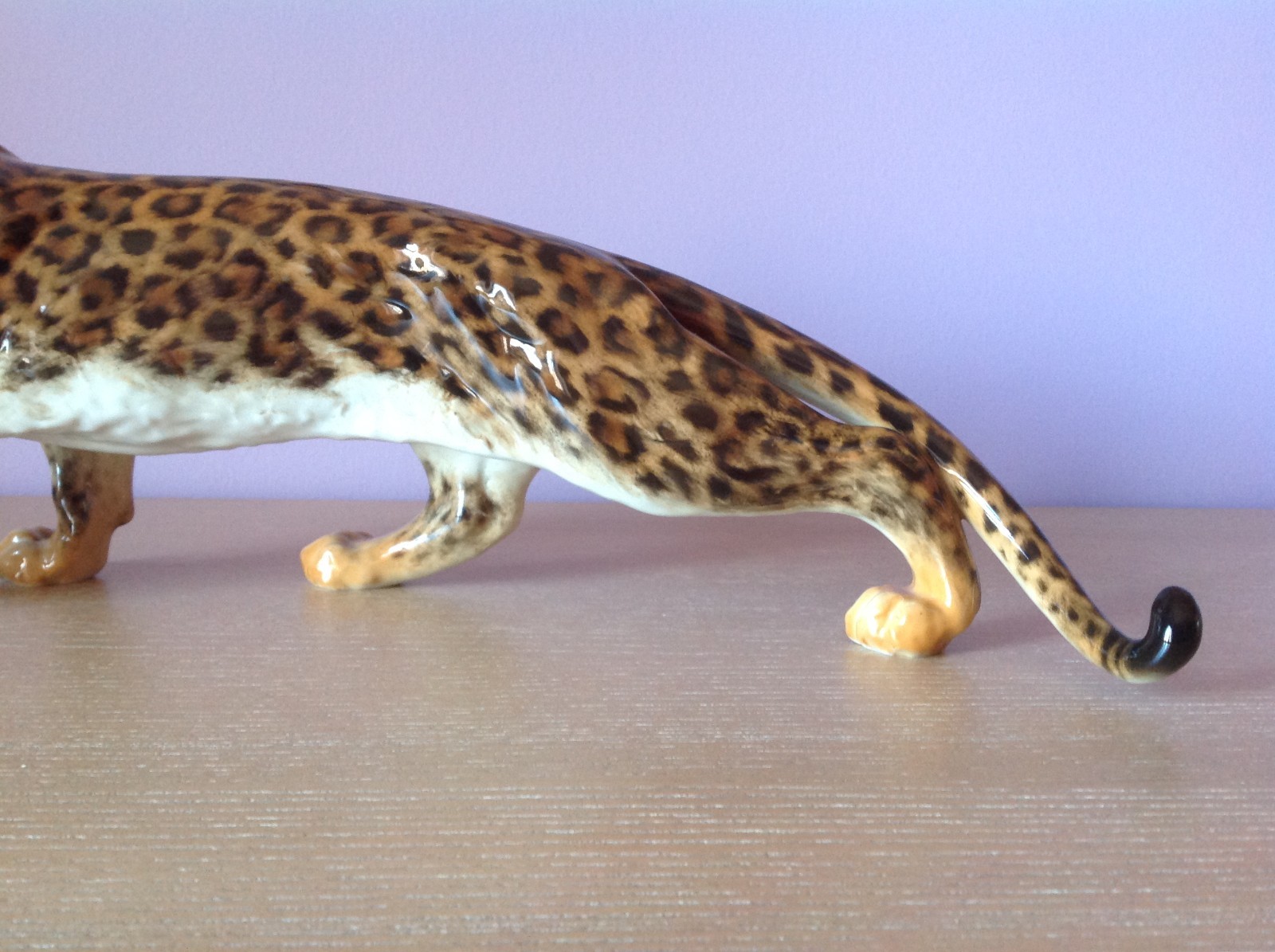 Huge HUTSCHENREUTHER Porcelain Leopard Figurine Sculpture Perfect 18