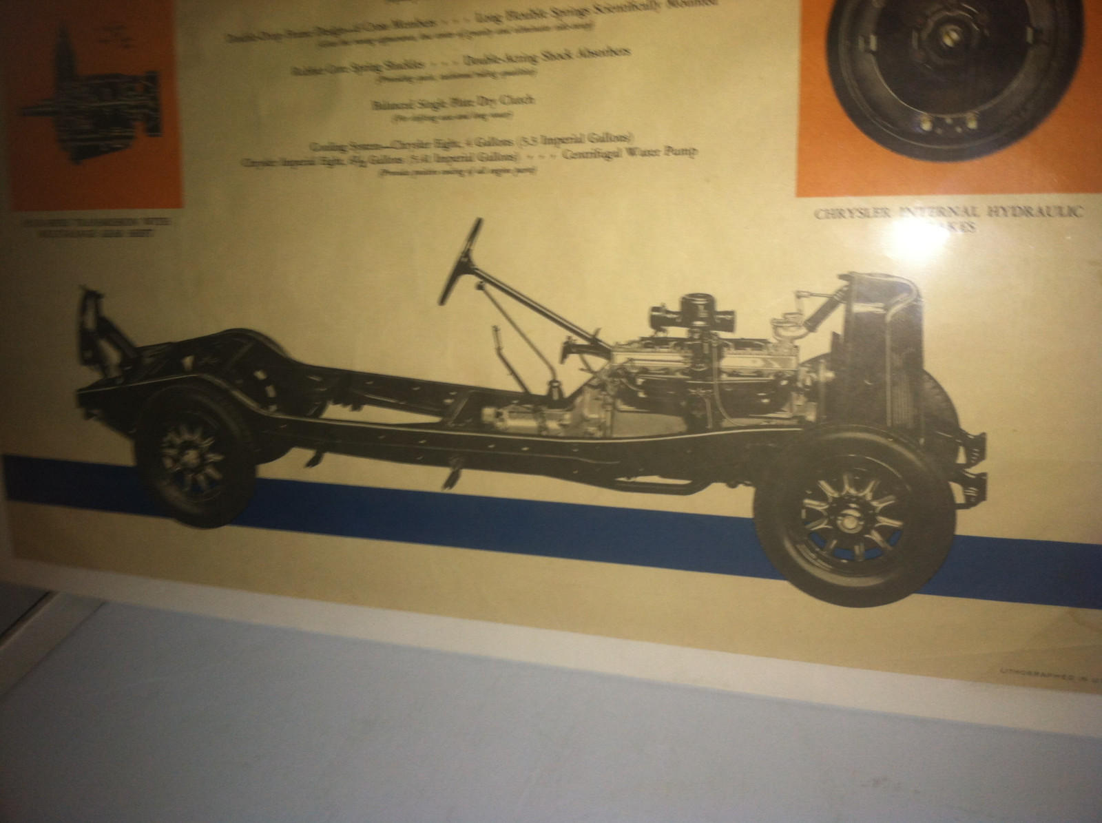 Chrysler Dealer Showroom Poster 1930 - 31 8 Cyl Mechanical Features Rare Gift