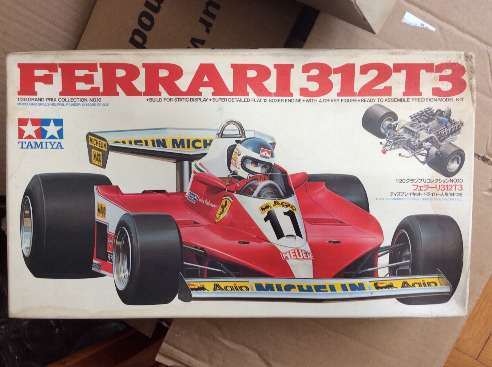 ビテス製　フェラーリ 312 T3 (1978年) 1/43 1/20 Tamiya Ferrari 312 T3 ,won. U.K. & U.S.A. GP., 1978 kit