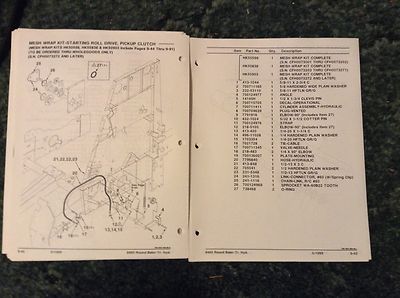 8-8475 - A New Parts Catalog For A CaseIH 8465 Round Baler with Tractor Hyds.