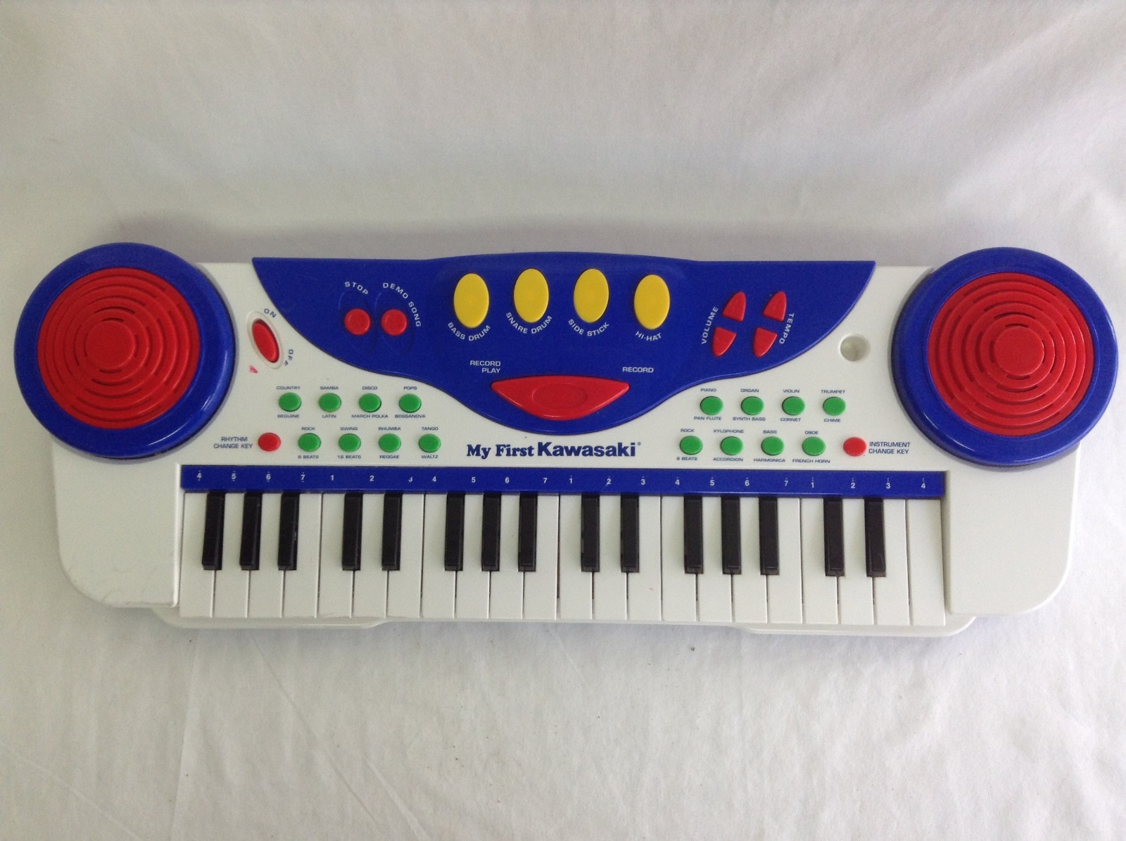 My First Kawasaki Piano Keyboard Toy Kids Instrument Tested Includes Batteries