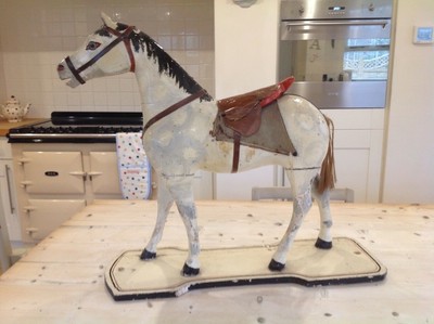 antique wooden rocking horse