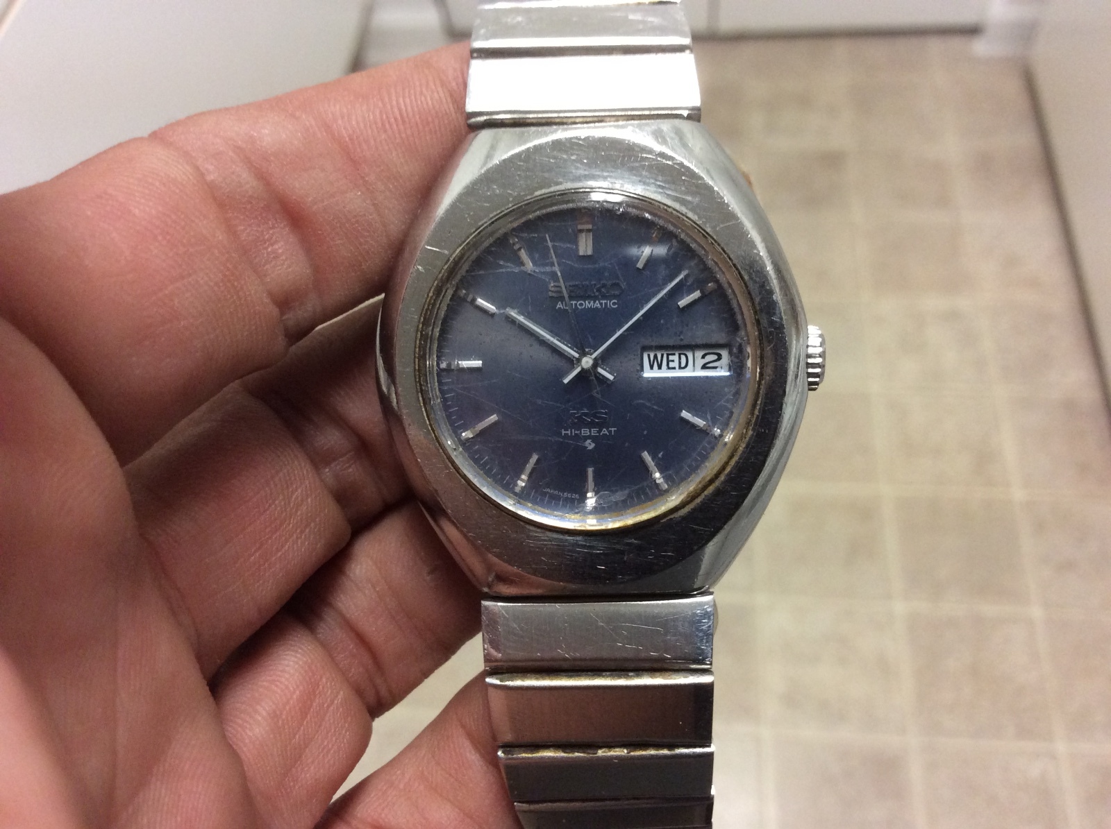 king seiko blue dial