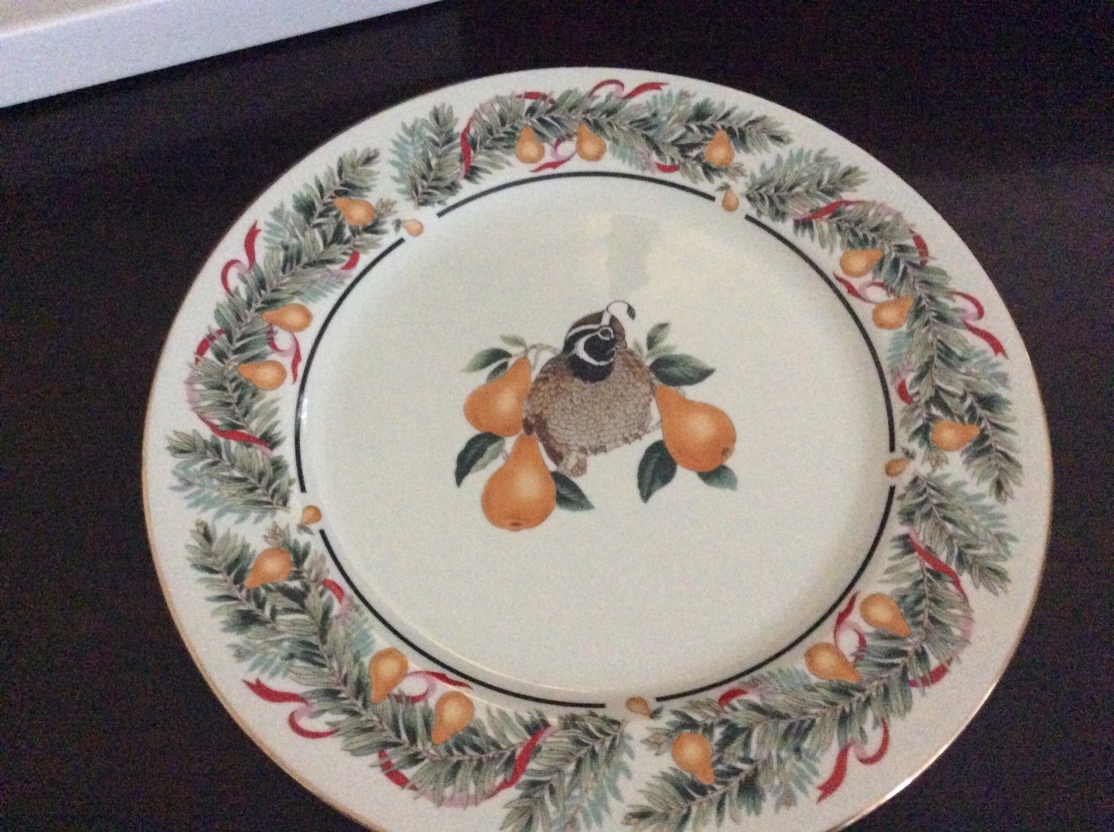 Partridge In Pear Tree Cake Plate & Server For Christmas Andrea By Sadek Japan