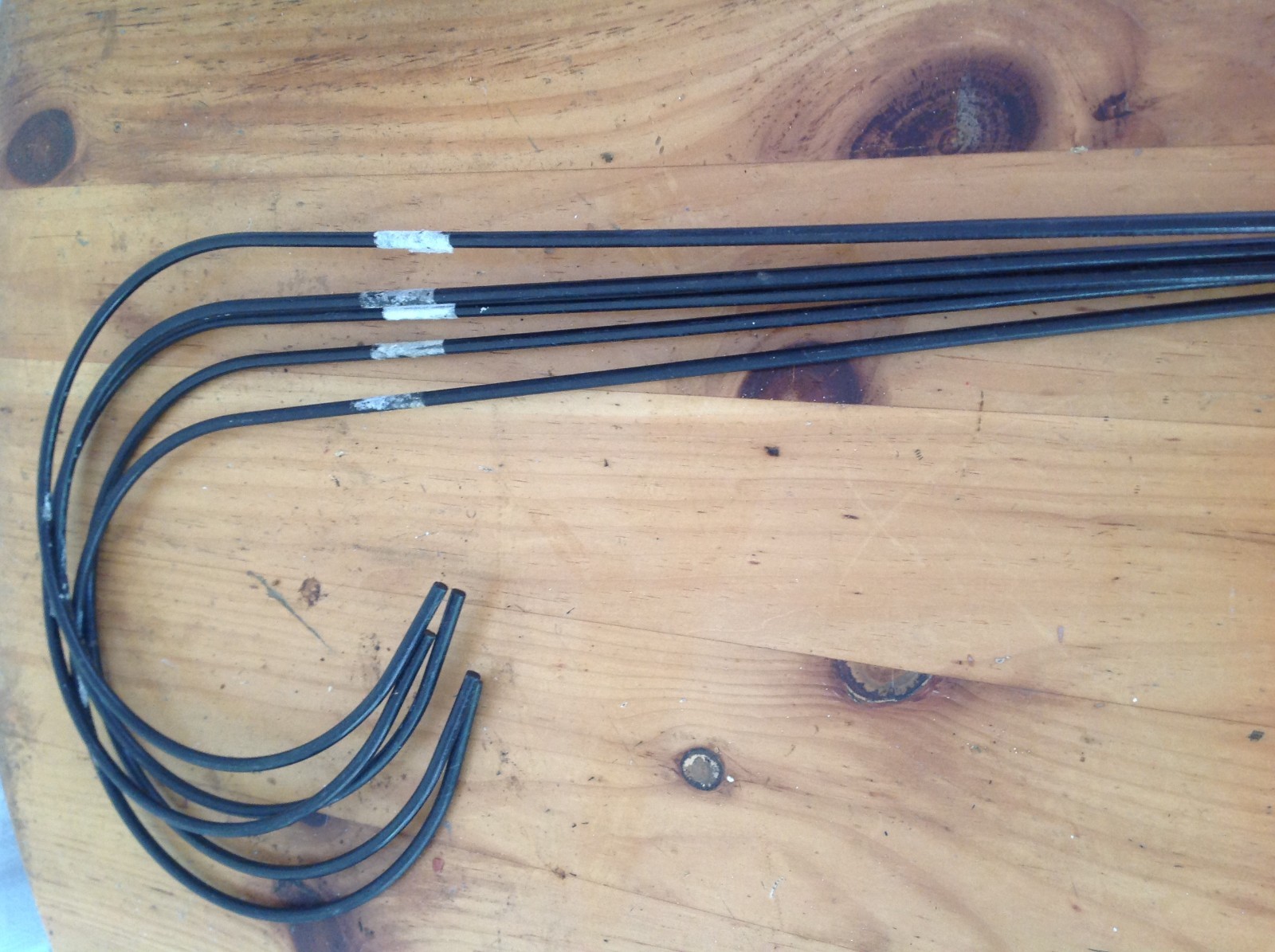 5 Solid Metal Hanging Hangers Plants or Lanterns S Shape 30 Inch Long