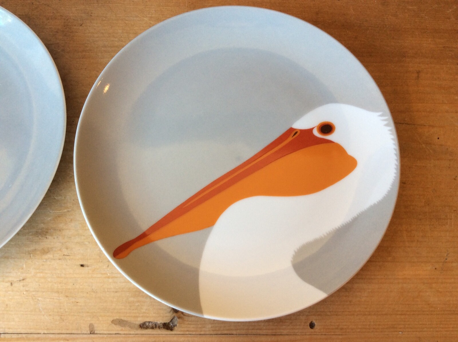 Fitz and Floyd Tropical Bird Plates Pelican 7.5
