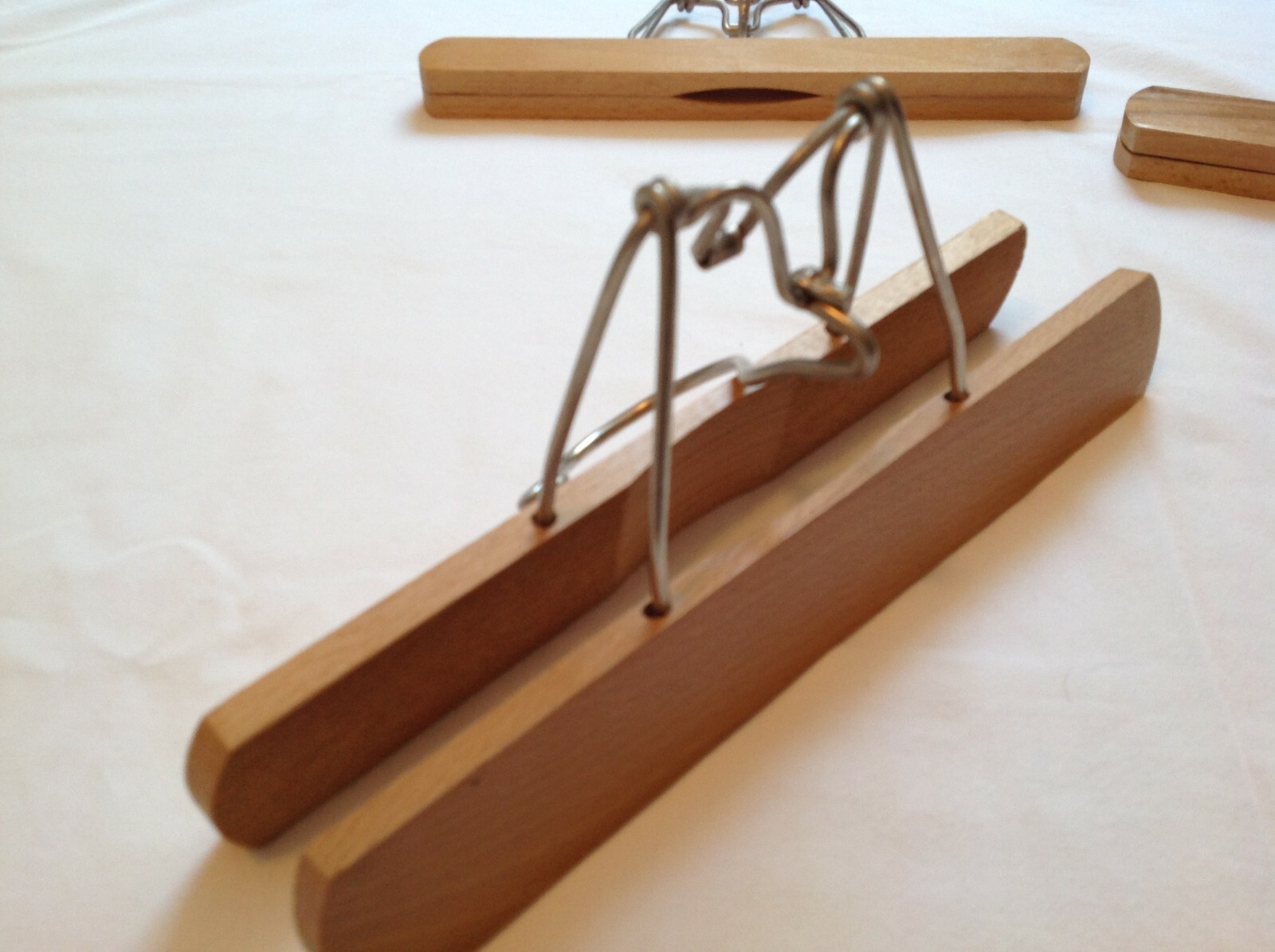 5 Vintage Wood Wooden Pant Skirt Hanger 10