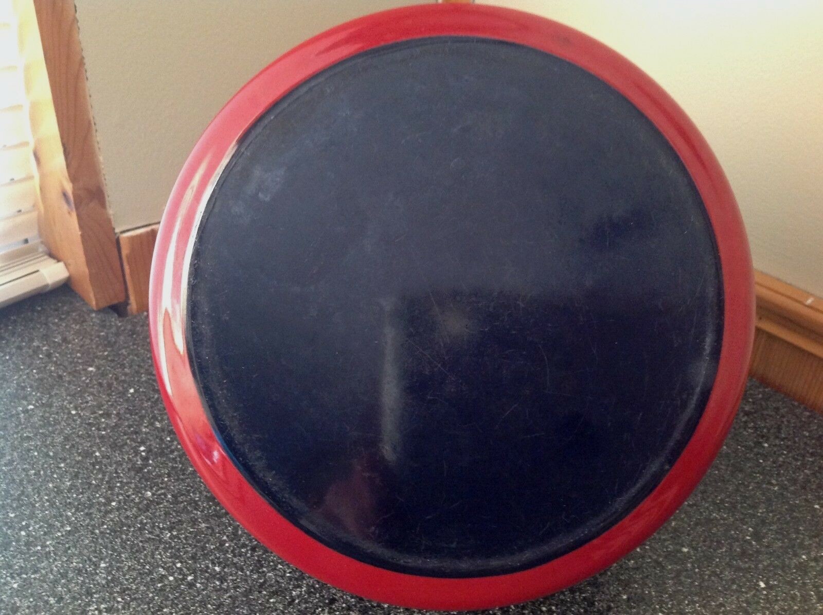 Vintage Red Enamel Tea Kettle Retro Modern