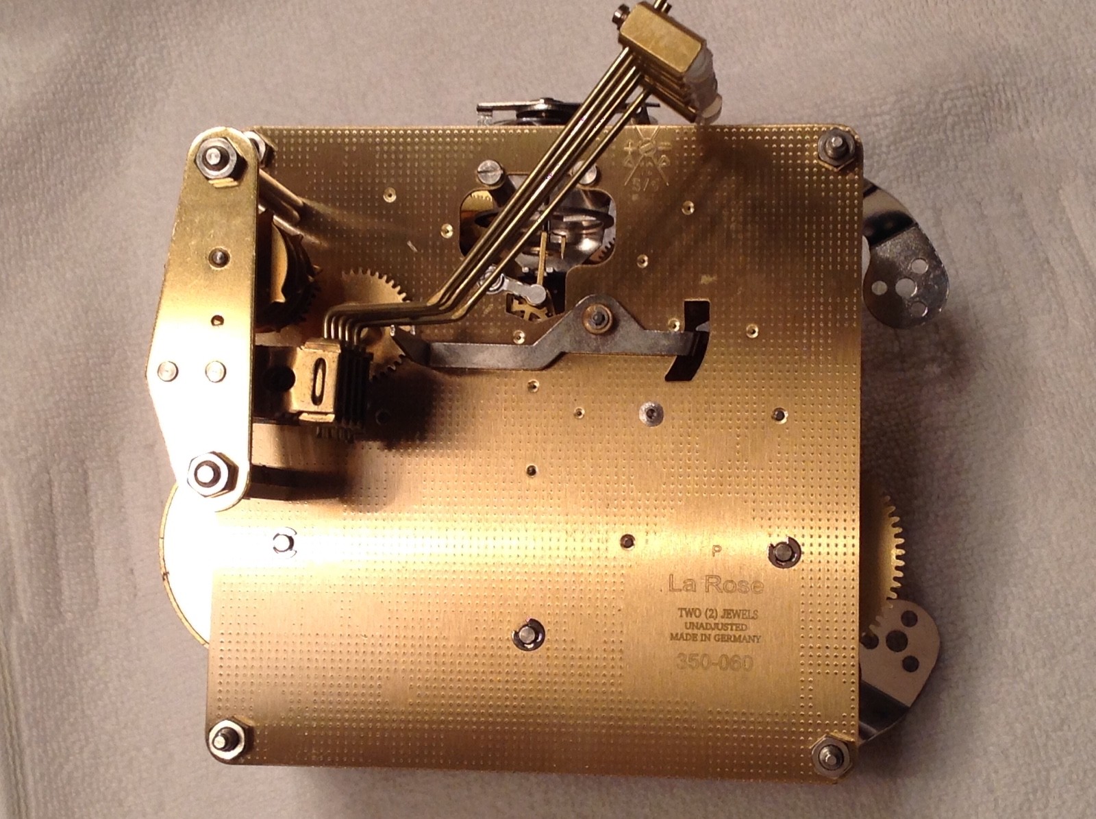 Hermle 350-060 Signed La Rose Clock Movement Brand New Never Used NOS