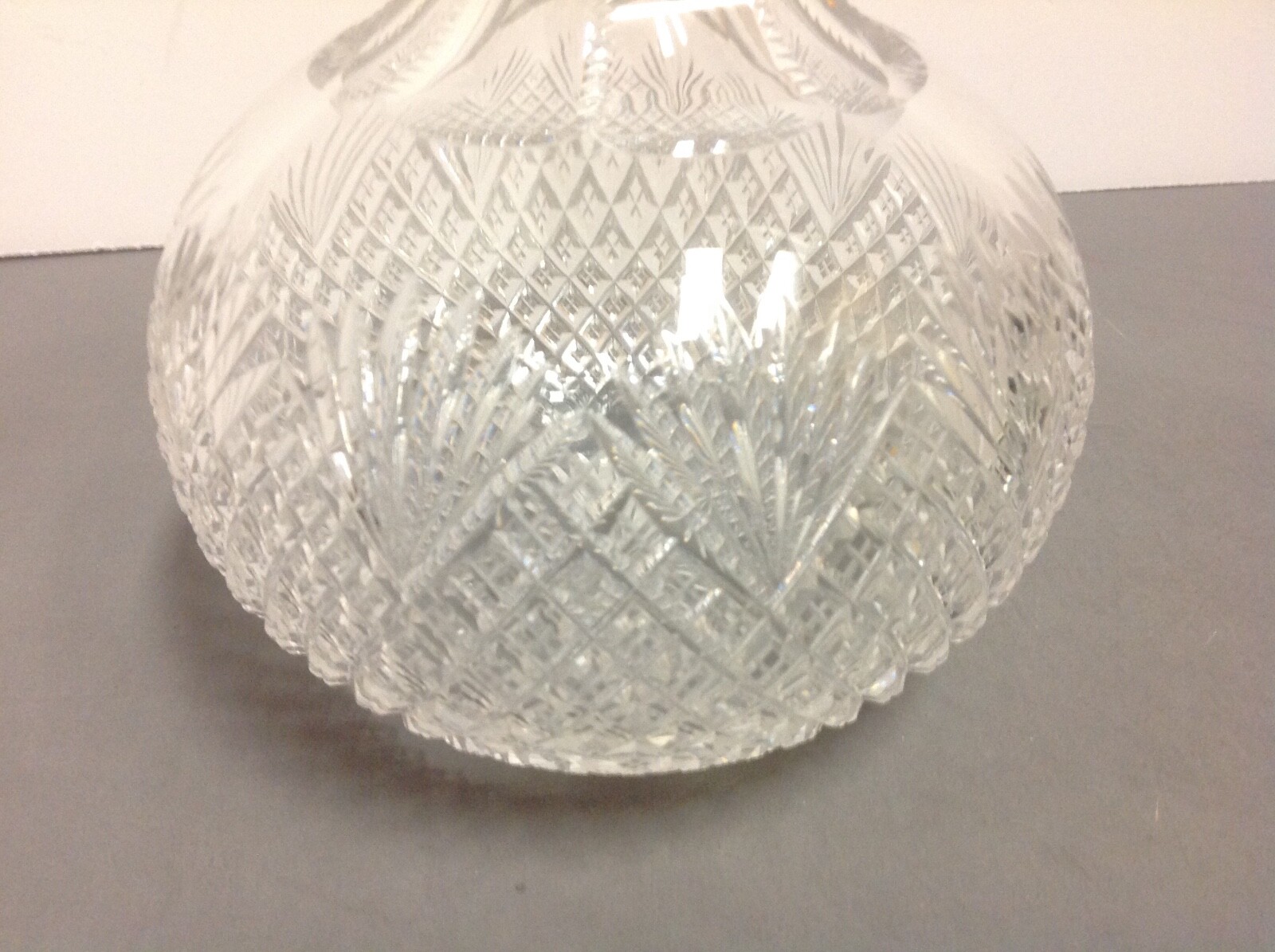 ANTIQUE CUT GLASS American brilliant watercraft elegant glass