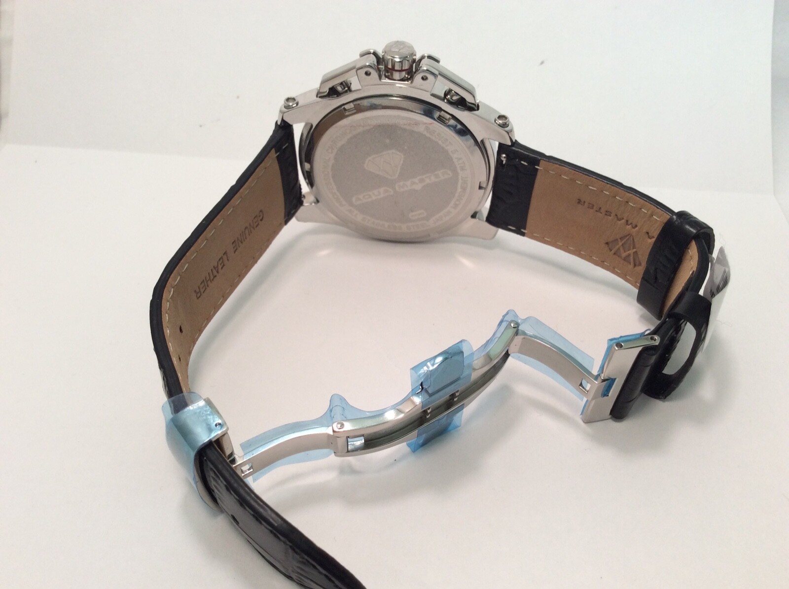 Pre-owned Aqua Master Men  Jojo Jojino Joe Rodeo Stainlemetal Band 50mm Diamond Watch W352
