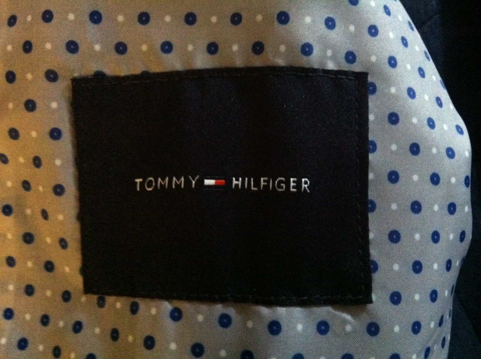 Pre-owned Tommy Hilfiger Mens Navy 100%linen Sport Coat Jacket Blazer Size:40r In Blue