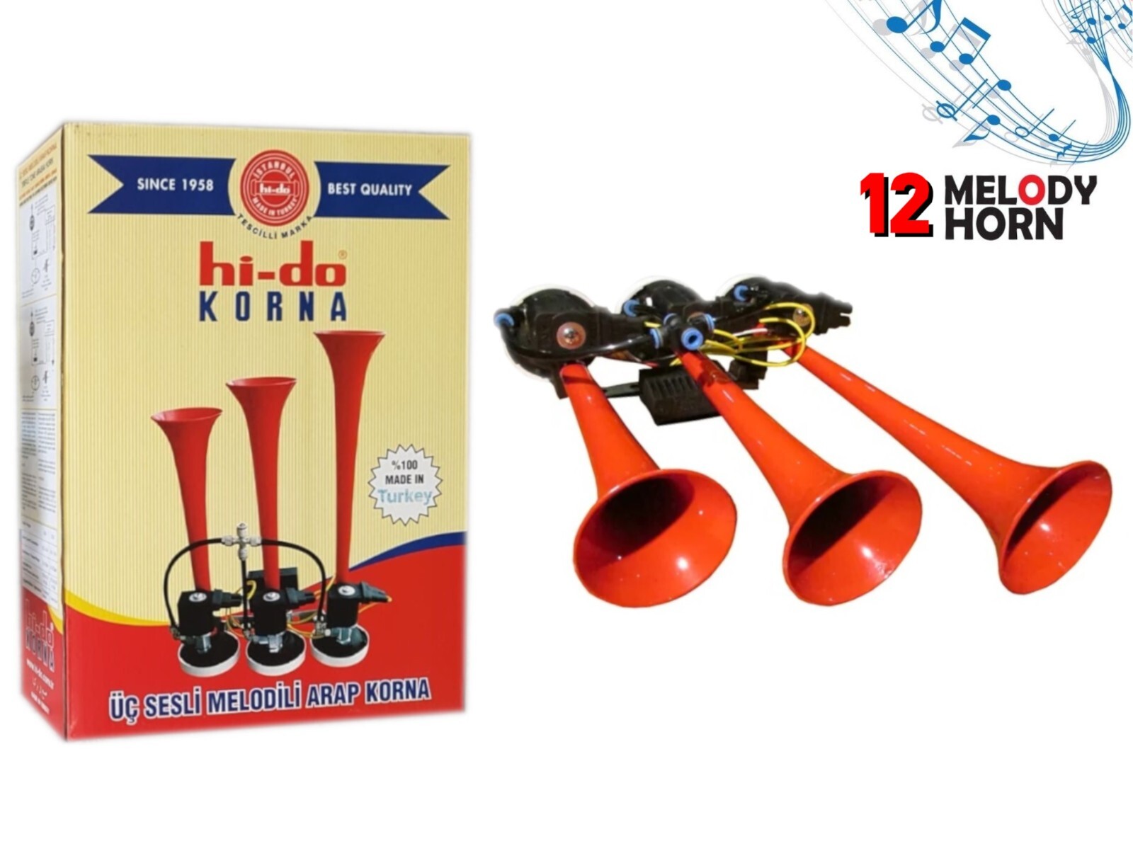 24V 125dB BABY SHARK 🦈Tune Musical Air Horn Kit Set Truck TGV & 11