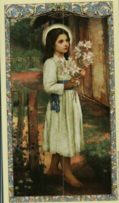 +HC+-*Prayer to Saint Maria Goretti'' {Holy Card/Laminated} (L70-S1)