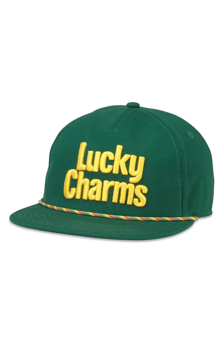 

Мужская регулируемая бейсболка AMERICAN NEEDLE Lucky Charms NWT, Зеленый
