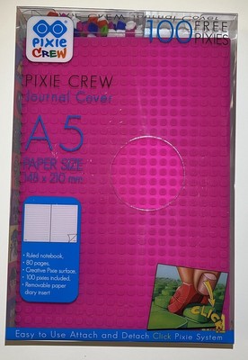 A5 Journal With Pixelated Removable Journal Cover Includes 100 Pixies NEW/SEALED