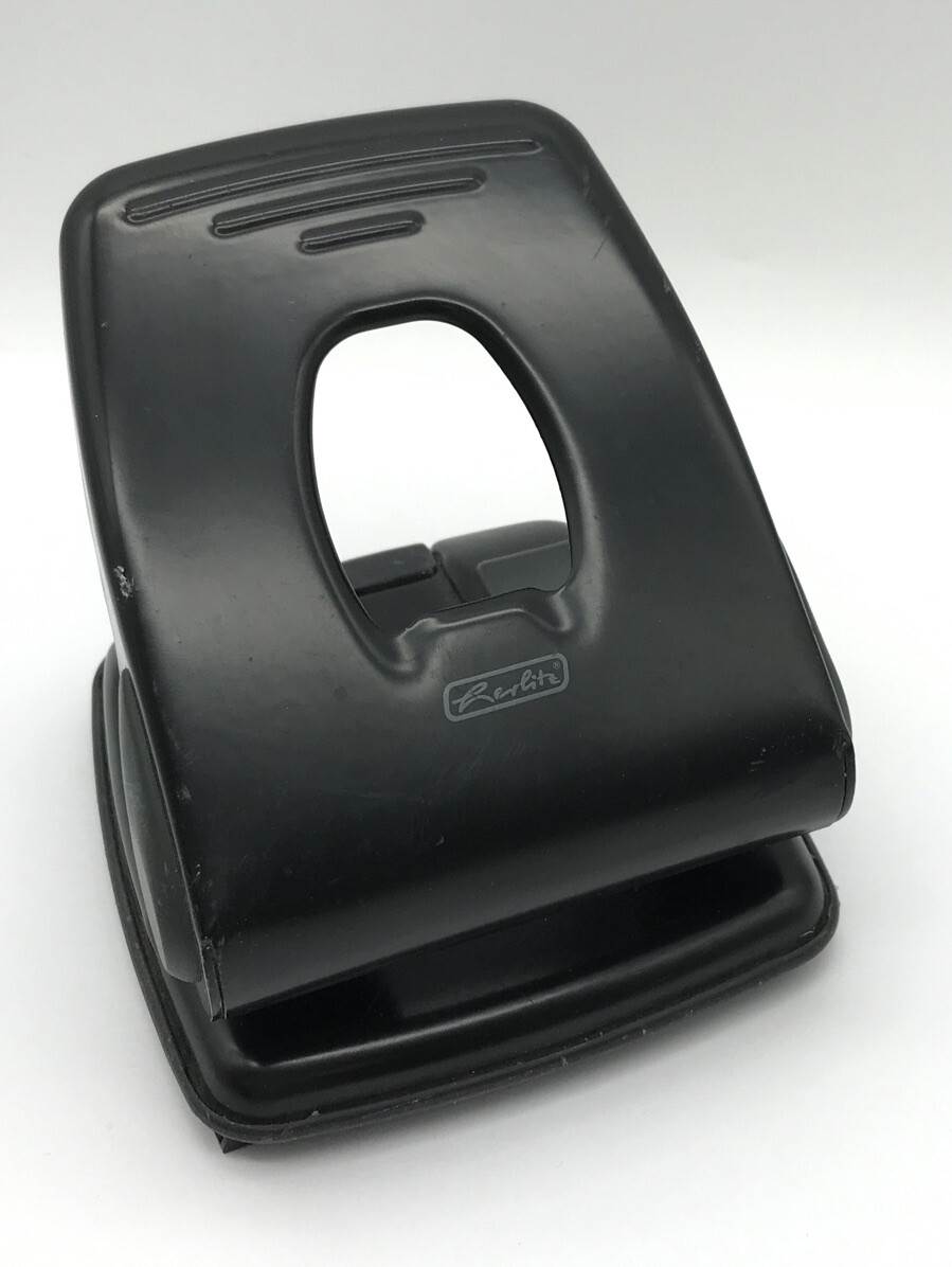 Herlitz Aktenlocher Metall schwarz Stanzhöhe: 4mm