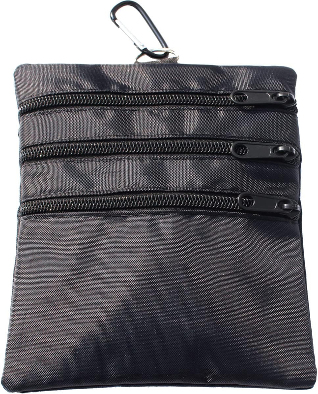 Valuables Pouch, Zipper Golf Ball Bag With 4 Pockets, Golf Accessories Pouc