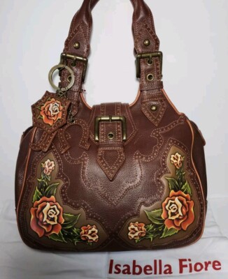 ISABELLA FIORE *NWT* CHARMED WESTERN ROSE TATTOO BRITTA FLORAL SHOULDERBAG $695