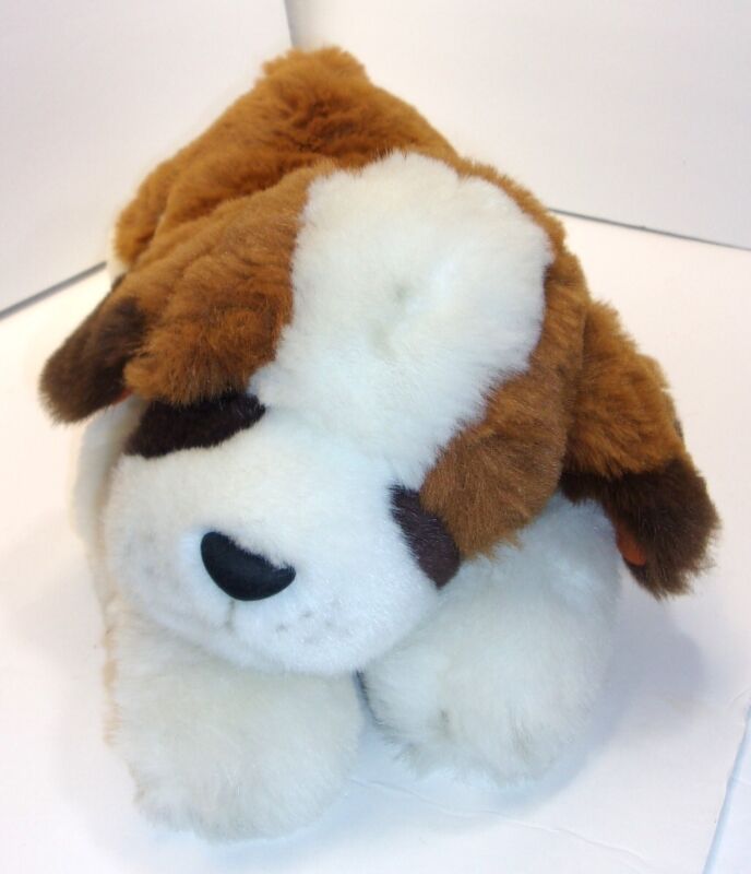 FAO Schwarz ~ St. Bernard 22" Puppy Dog Plush Stuffed Toy Animal