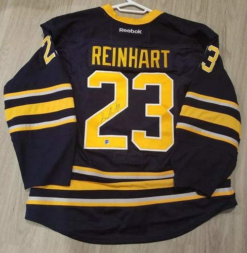 Sam Reinhart Buffalo Sabres Signed Autographed Hockey Jersey Edge Authentic 52
