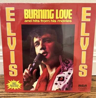 ELVIS PRESLEY LP CAS-2595 BURNING LOVE FACTORY SEALED W/BONUS PHOTO