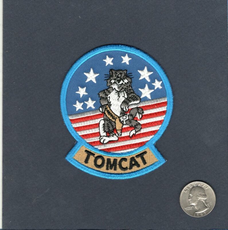 F-14 TOMCAT US NAVY Grumman VF Fighter Squadron Jacket Shoulder Mascot Patch