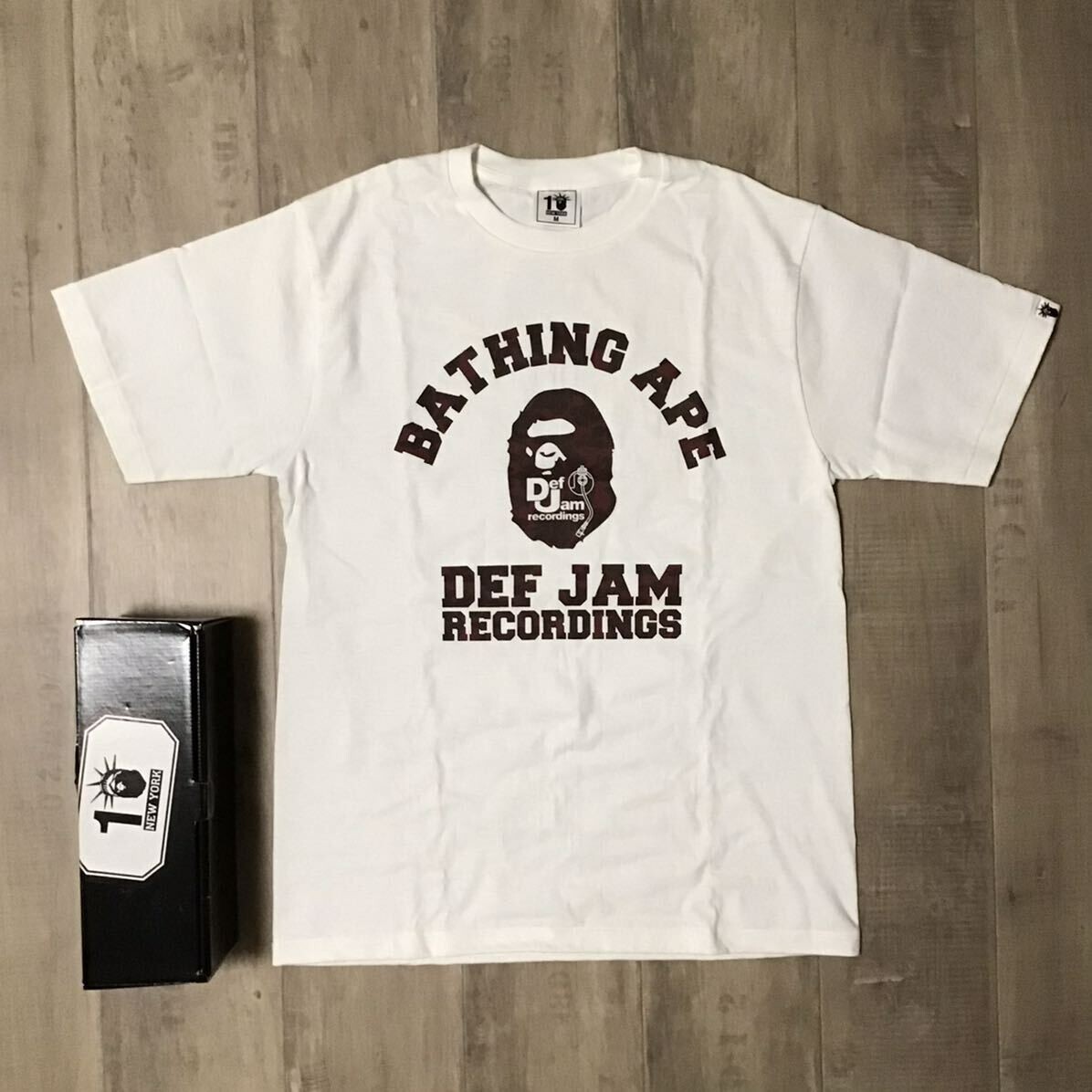BAPE × DEF JAM NYC 10th Anniversary College logo T-shirt A