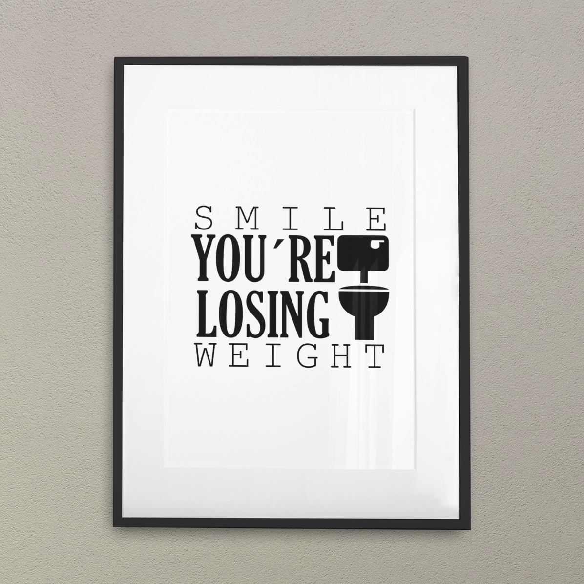 Toilette Spruch Lustig Wandbild Bild Poster Kunstdruck A4 WC Badezimmer Deko
