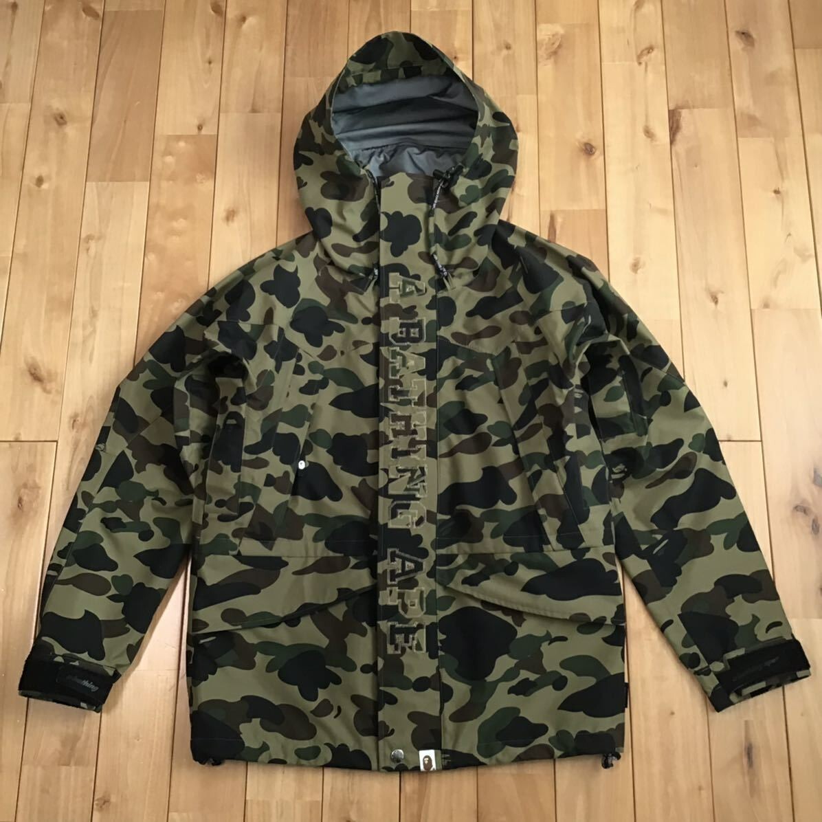 BAPE GORE TEX 1st camo green snowboard jacket A Bathing Ape