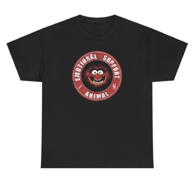 Emotional Support Animal T Shirt Funny Sarcastic Ironic Silly Weird Humor Tee