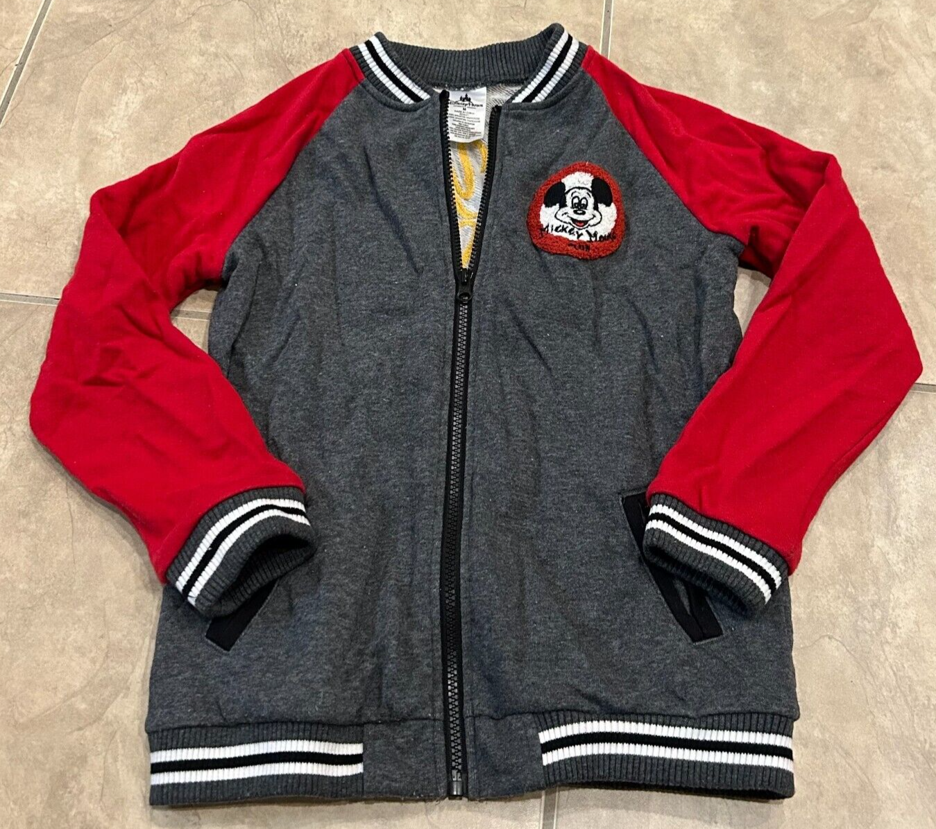Disney Parks Varsity Mickey Mouse Club Zip Jacket Youth
