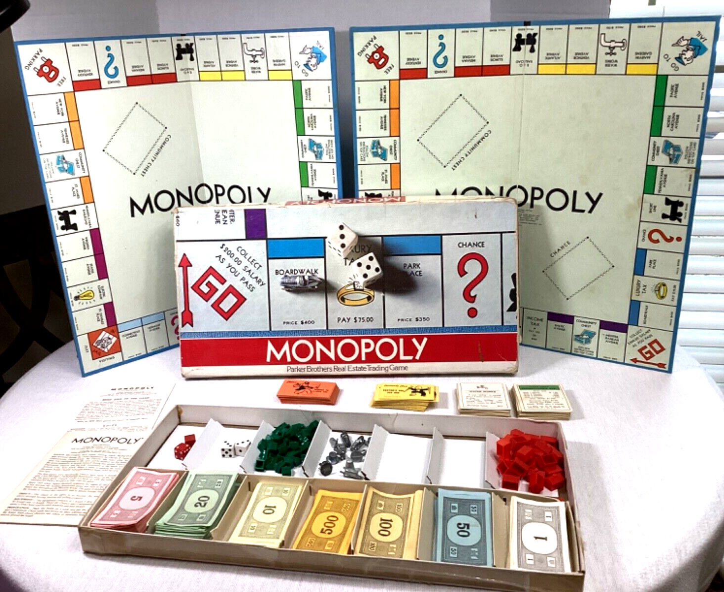 Monopoly Board Games Parker Brothers Vintage 1961 Mixed Set