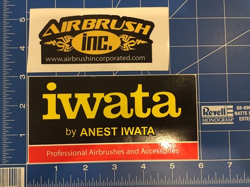 Lot Anest Iwata Airbrush Tools Etc. GLOSSY Decal Sticker S208 ?? Paint Art