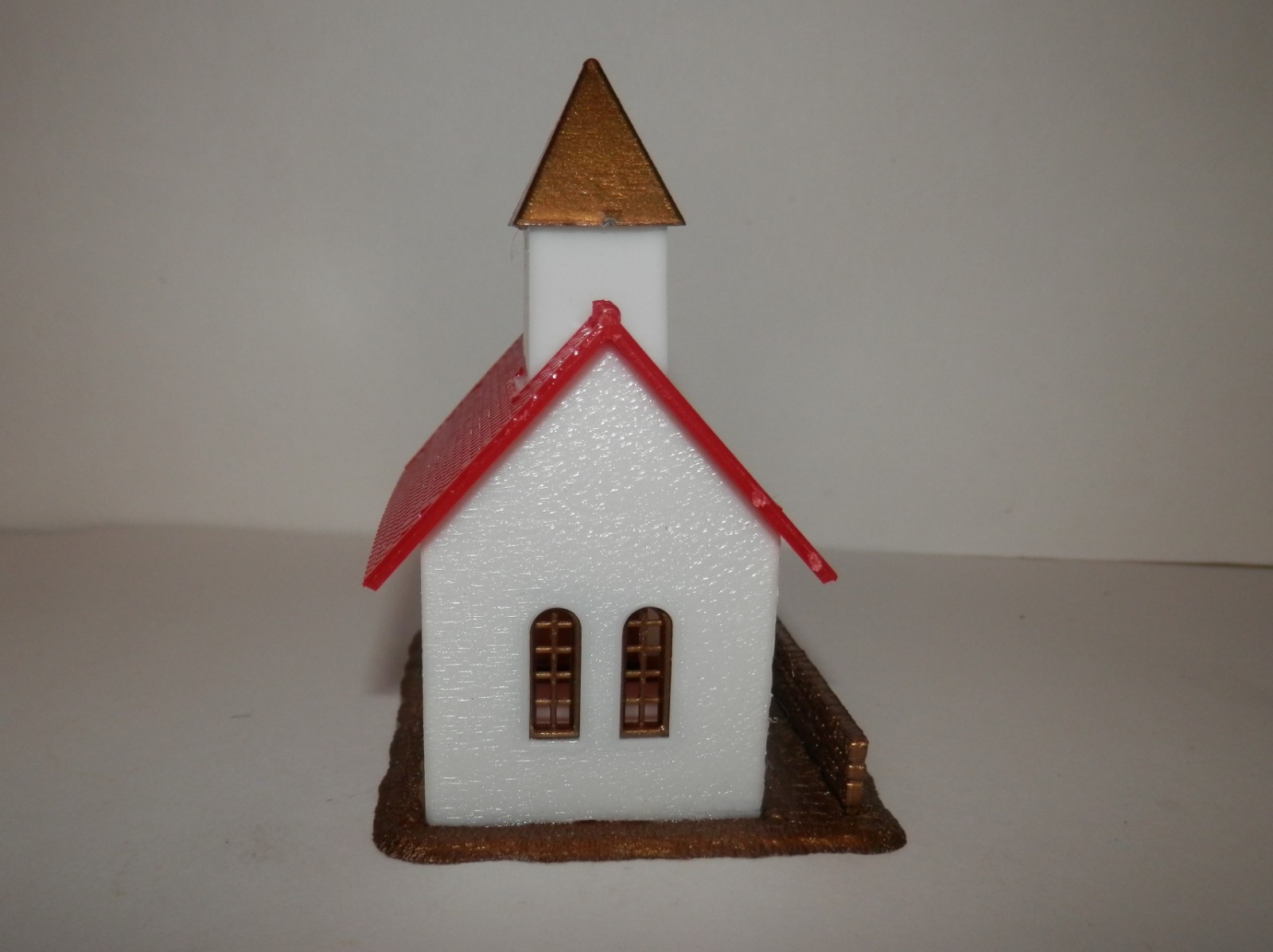 HO Scale Small Red Roof Church
