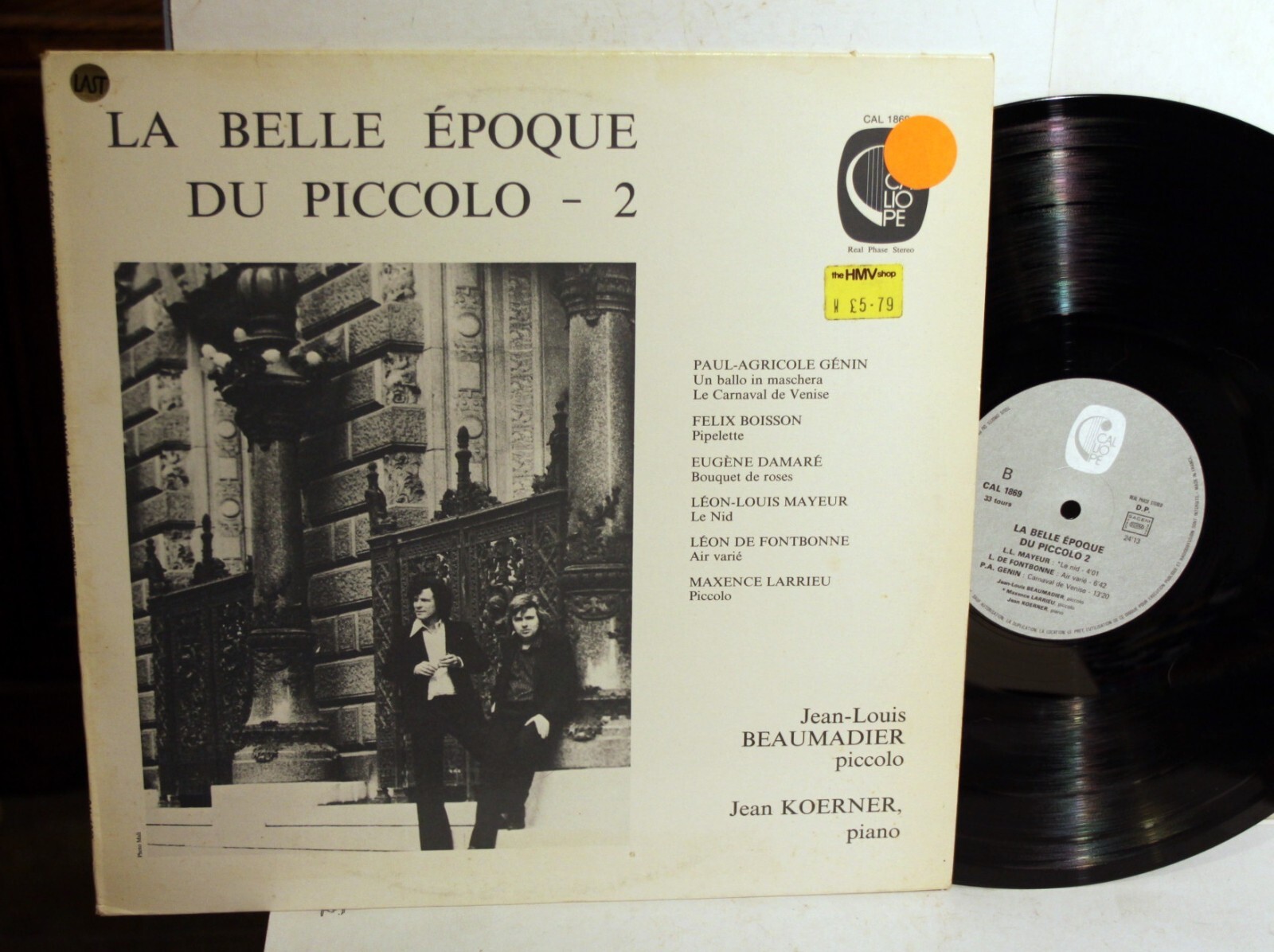 LP - Jean-Louis Beaumadier, Jean Koerner - La Belle Epoque LP - Jean-Louis Beaumadier, Jean Koerner - La Belle Epoque