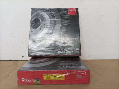 APEC FRONT BRAKE DISCS X2 FOR FORD GALAXY SEAT ALHAMBRA VW SHARAN DSK2166