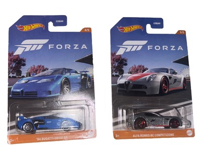 Lot of Two Hot Wheels Forza  94 Bugatti, Alfa Romeo 