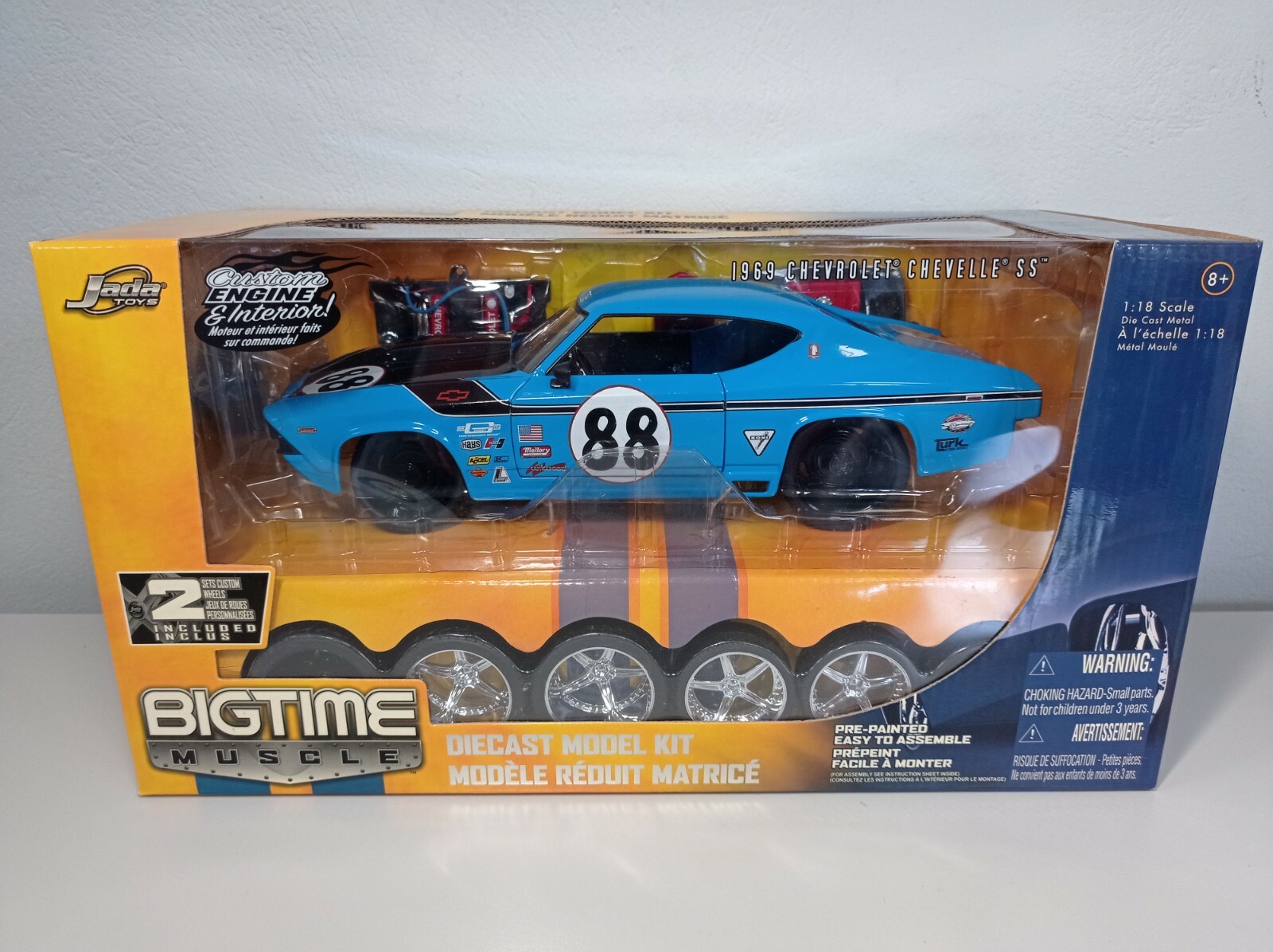 RARE JADA 1:18 BTM 1969 CHEVROLET CHEVELLE RACING PETTY'S