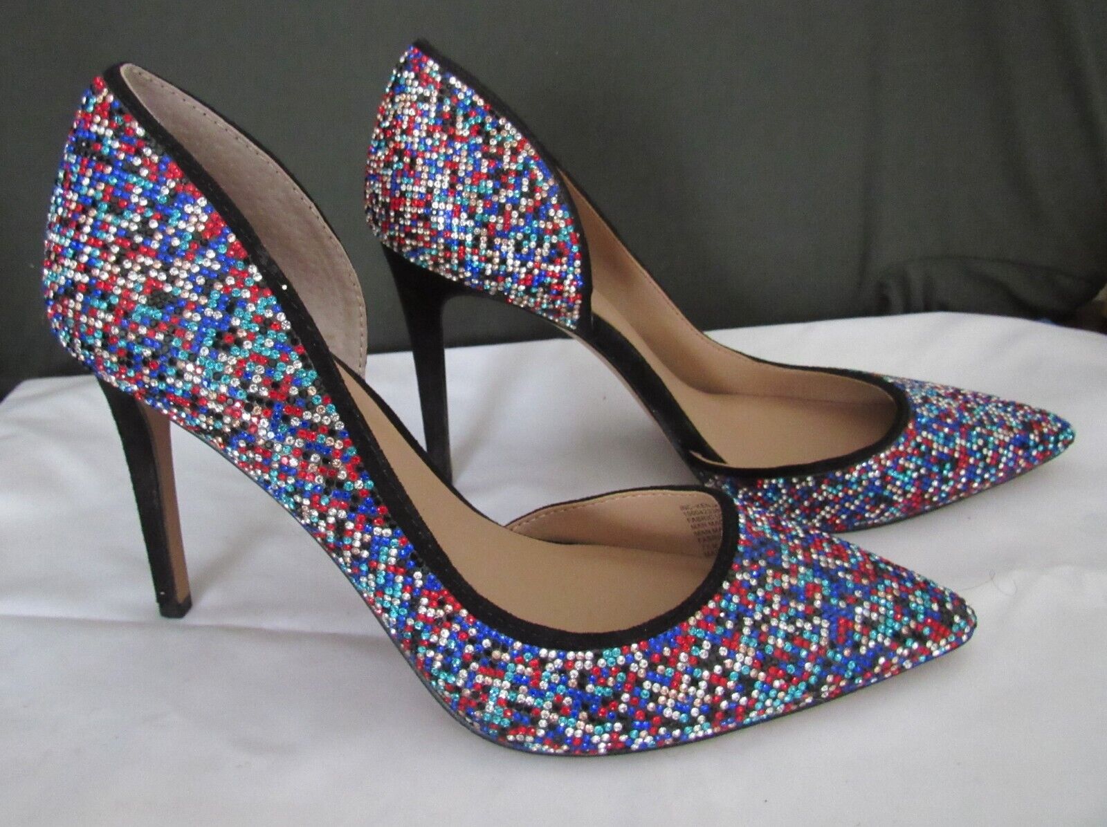 INC WOMENS MULTI-COLOR SPARKLING RHINESTONE COVERED HIGH INC WOMENS MULTI-COLOR SPARKLING RHINESTONE COVERED HIGH