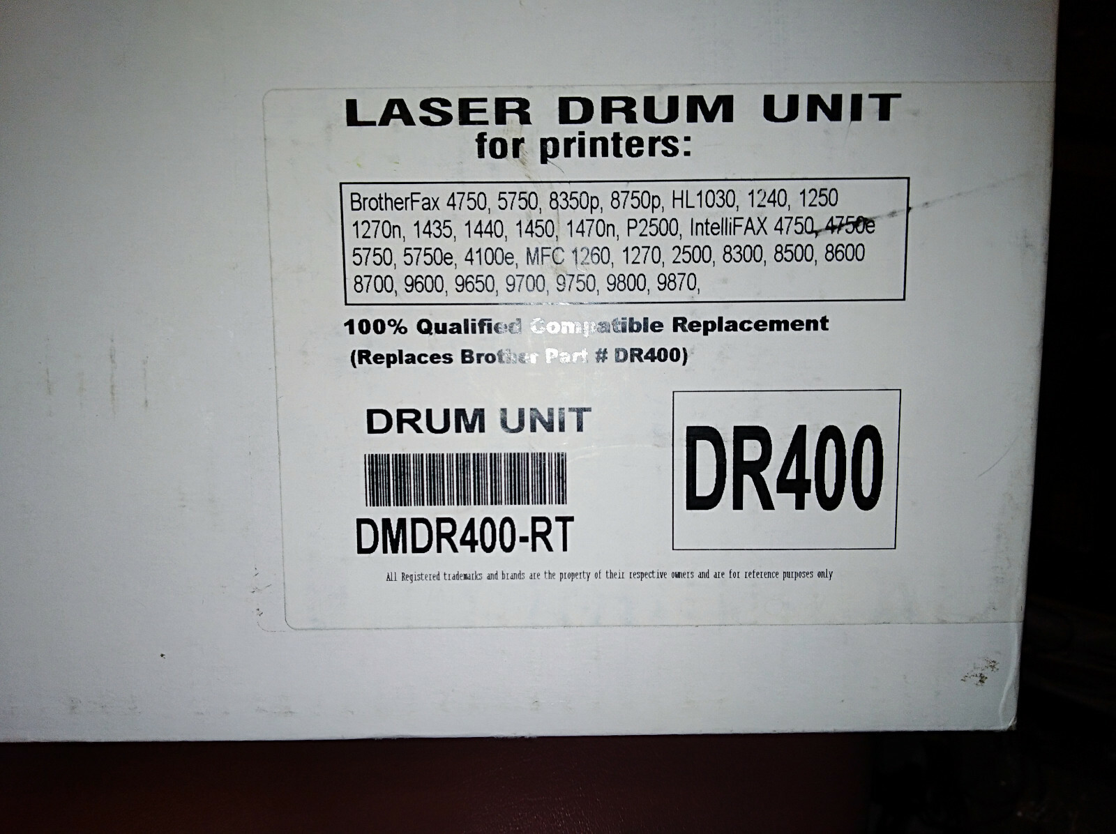 Rhinotek DR400 Drum for Brother Fax Machine DMDR400-RT NEW IN BOX