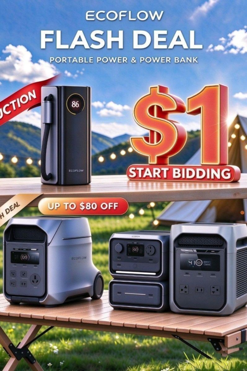 EcoFlow Exclusive Discounts on Power Stations Today-1022🥰 - eBay Live